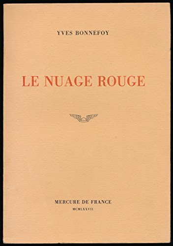 9782715210899: Le Nuage rouge: Essai sur la potique