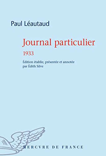 Imagen de archivo de Journal particulier, 1933 a la venta por medimops