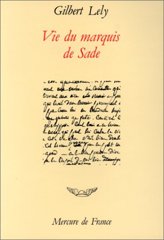 Beispielbild fr Vie du marquis de Sade zum Verkauf von medimops
