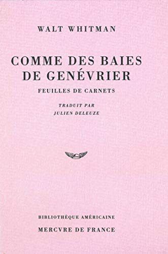 9782715218161: Comme des baies de genvrier: Feuilles de carnets