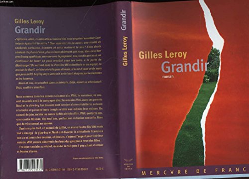 Imagen de archivo de Grandir [Paperback] Leroy,Gilles a la venta por LIVREAUTRESORSAS