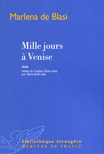 Stock image for Mille jours  Venise for sale by Ammareal