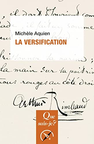 Stock image for La Versification [Broch] Aquien, Michle for sale by BIBLIO-NET