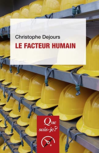 Beispielbild fr Le Facteur humain [Broch] Dejours, Christophe zum Verkauf von BIBLIO-NET