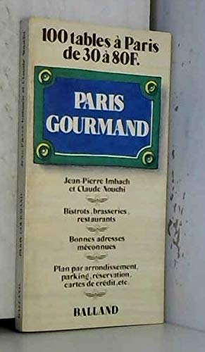 Stock image for PARIS GOURMAND for sale by Librairie rpgraphic