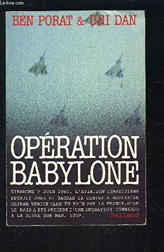Imagen de archivo de Op ration Babylone a la venta por WorldofBooks