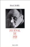 Beispielbild fr Journal de 1920 zum Verkauf von Ammareal