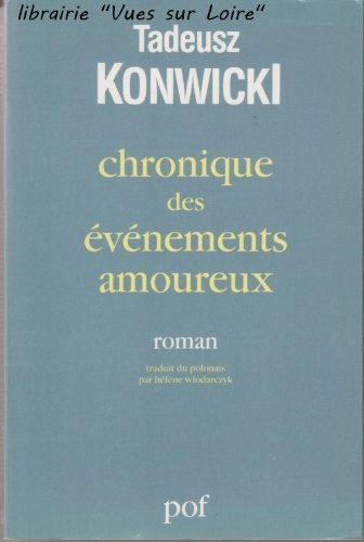 9782716901871: Chronique des vnements amoureux