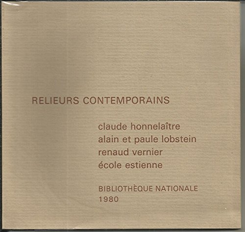 RELIEURS CONTEMPORAINS 1980 (9782717715576) by COLLECTIF