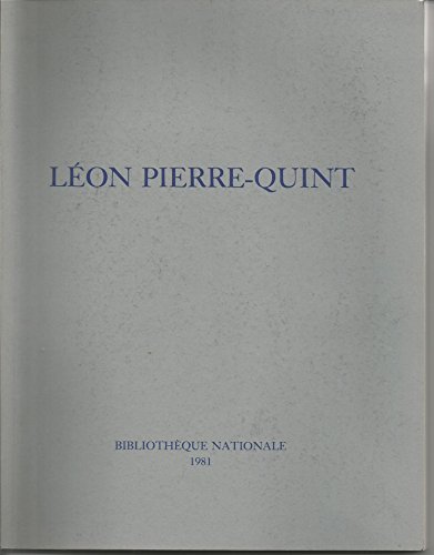 9782717715828: Pierre-quint (leon) 1981