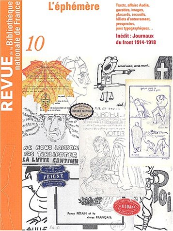 Beispielbild fr Revue de la Bibliothque nationale de France, N 10/2002 : L'phmre (Revue Bnf) zum Verkauf von medimops