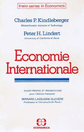 9782717803945: conomie internationale (Irwin series in economics)