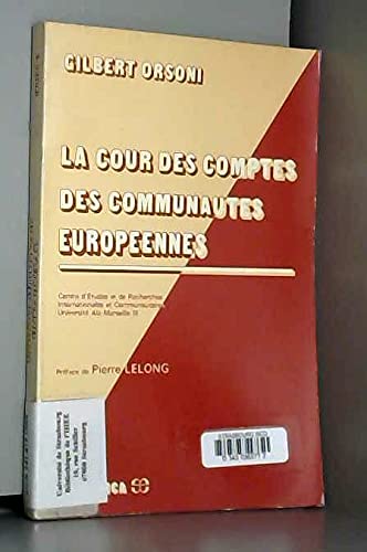 Stock image for La Cour des comptes des Communauts europennes for sale by medimops