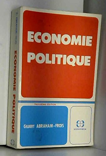 Imagen de archivo de conomie politique a la venta por Ammareal