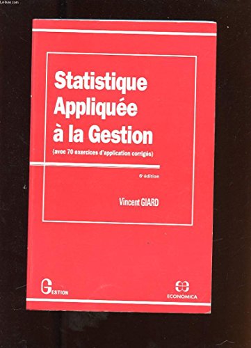 Imagen de archivo de Statistique applique  la gestion a la venta por A TOUT LIVRE