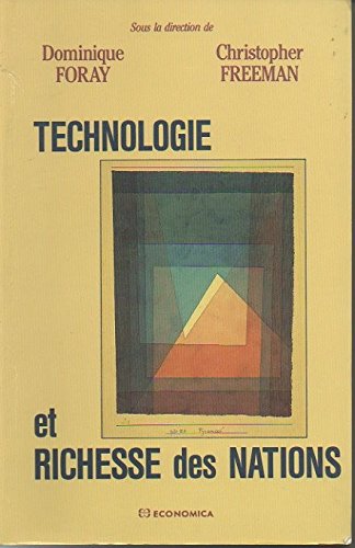 Imagen de archivo de Technologie et richesse des nations a la venta por Ammareal