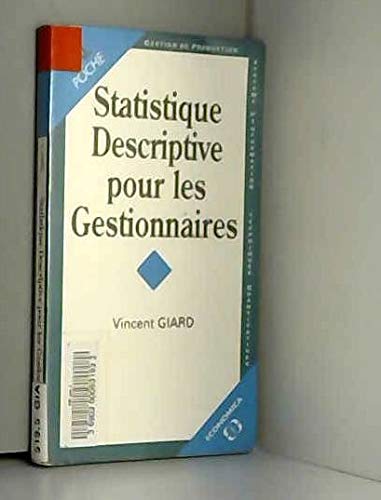 Imagen de archivo de Statistique descriptive pour les gestionnaires a la venta por medimops