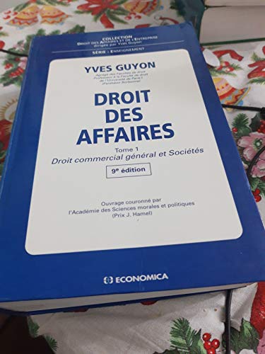 Stock image for Droit Des Affaires - Tome 1, Droit Commercial Gnral Et Socits, 9me dition 1996 for sale by LiLi - La Libert des Livres