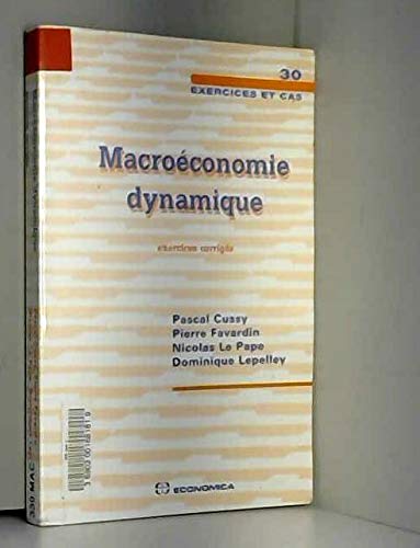 Beispielbild fr Macroconomie dynamique zum Verkauf von Ammareal