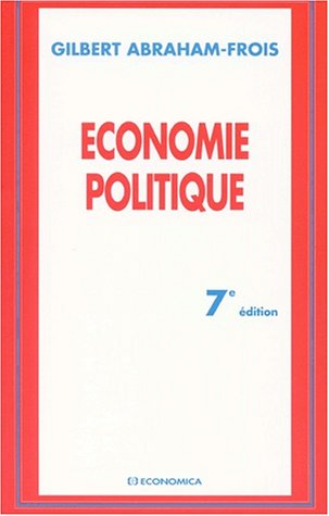 Stock image for Economie Politique for sale by RECYCLIVRE