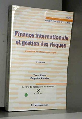 Beispielbild fr Finance internationale et gestion des risques zum Verkauf von medimops