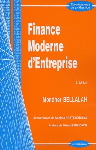 Imagen de archivo de Finance moderne d'entreprise. : 2me dition a la venta por Ammareal