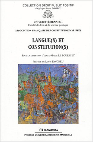Imagen de archivo de Langue(s) et constitution(s) a la venta por Ammareal