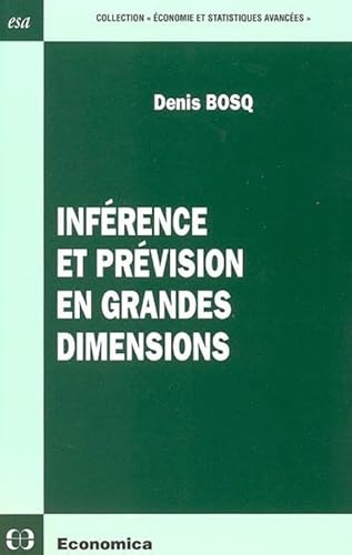 Stock image for Infrence et prvision en grandes dimensions for sale by Gallix