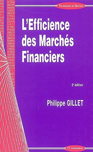 Stock image for L'Efficience des Marchs Financiers for sale by Ammareal