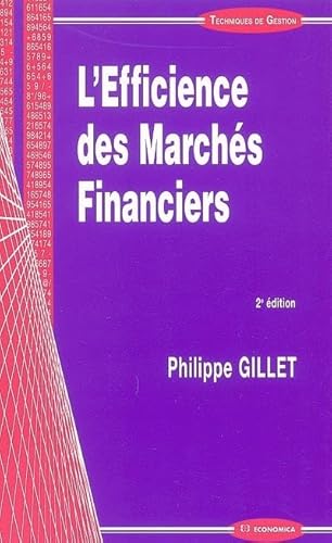 Stock image for L'Efficience des Marchs Financiers for sale by Ammareal