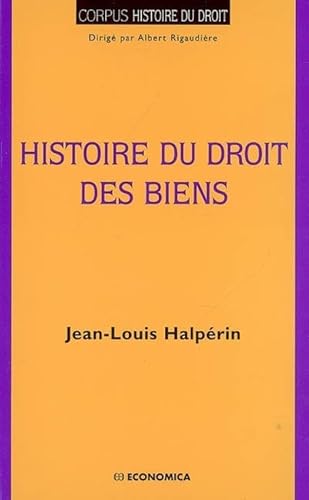 Imagen de archivo de Histoire du droit des biens a la venta por medimops