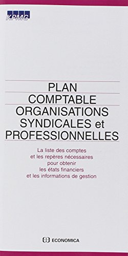 Stock image for Plan comptable Organisations syndicales et professionnelles for sale by medimops