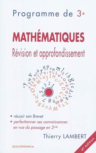 Beispielbild fr Mathmatiques : Rvision et approfondissement : programme de 3e Lambert, Thierry zum Verkauf von e-Libraire