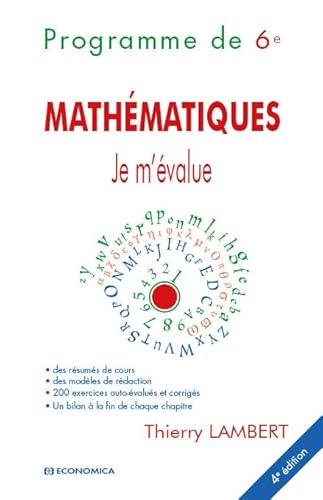 Stock image for Je m'value - Sixime, 4e ed. - Mathmatiques for sale by medimops