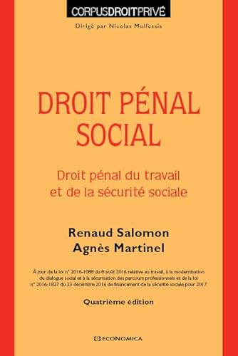 Stock image for Droit pnal social, 4e d. for sale by Ammareal