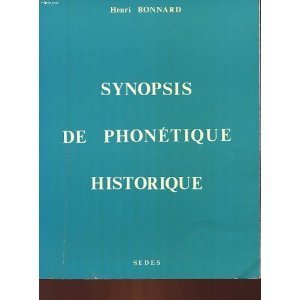 Beispielbild fr Synopsis de phontique historique zum Verkauf von medimops