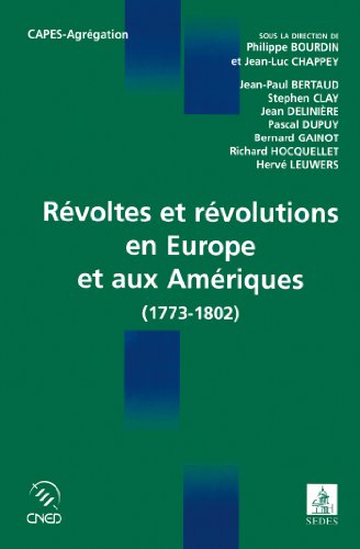Beispielbild fr Rvoltes et rvolutions en Europe et aux Amriques zum Verkauf von A TOUT LIVRE