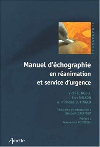 Stock image for Manuel d'chographie en ranimation et service d'urgence for sale by medimops