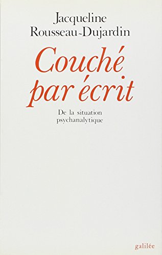 Beispielbild fr Couch par crit de la situation psychanalytique zum Verkauf von Ammareal