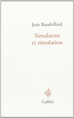 Imagen de archivo de Simulacres et simulation (0000) a la venta por ma petite librairie