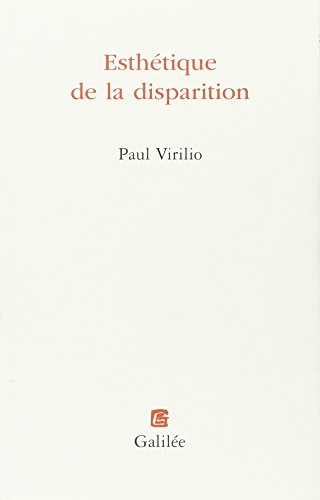 9782718603605: L'esthtique de la disparition (0000)