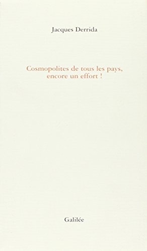 9782718604848: Cosmopolites de tous les pays encore un effort (0000)