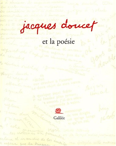 Beispielbild fr Jacques Doucet et la posie (0000) zum Verkauf von Gallix