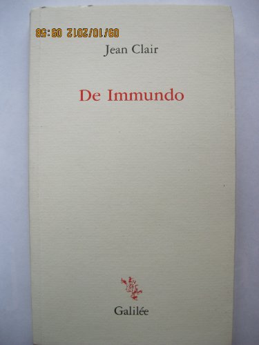 9782718606408: De immundo (0000)