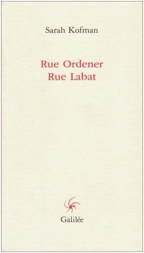 9782718606835: Rue Ordener, rue Labat (French Edition)
