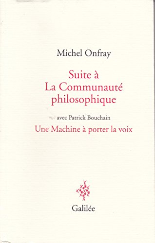 Beispielbild fr Suite  La Communaut philosophique : Le Gnie du lieu zum Verkauf von medimops