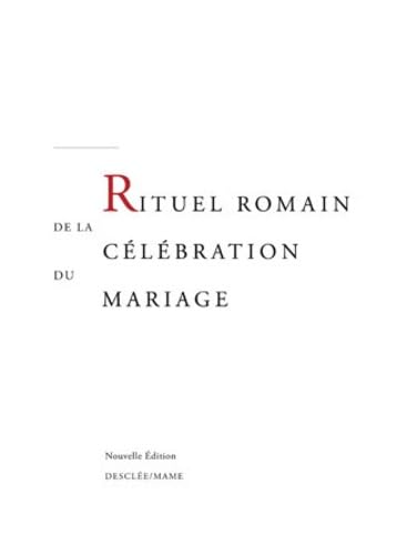 Beispielbild fr Rituel romain de la clbration du mariage zum Verkauf von Ammareal