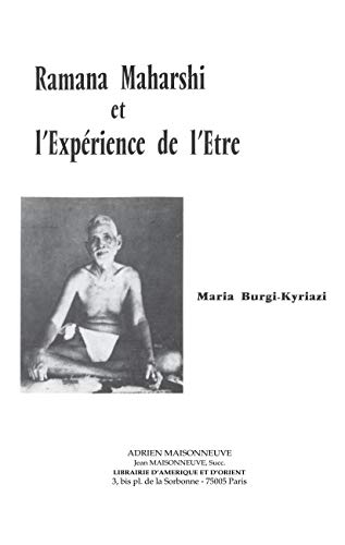 Imagen de archivo de Ramana Maharshi et l'expe?rience de l'e?tre (French Edition) a la venta por Books Unplugged