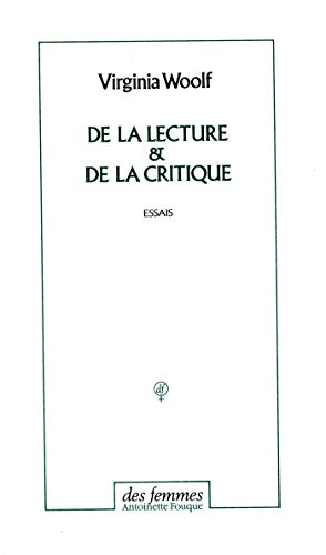 9782721003584: De la lecture et de la critique: Essais