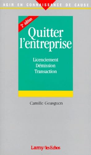 Stock image for Quitter l'entreprise, 2e dition for sale by Ammareal